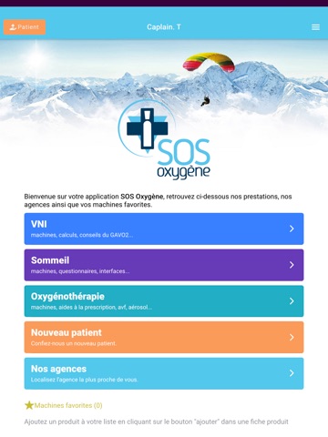 SOS Oxygene app screenshot 2
