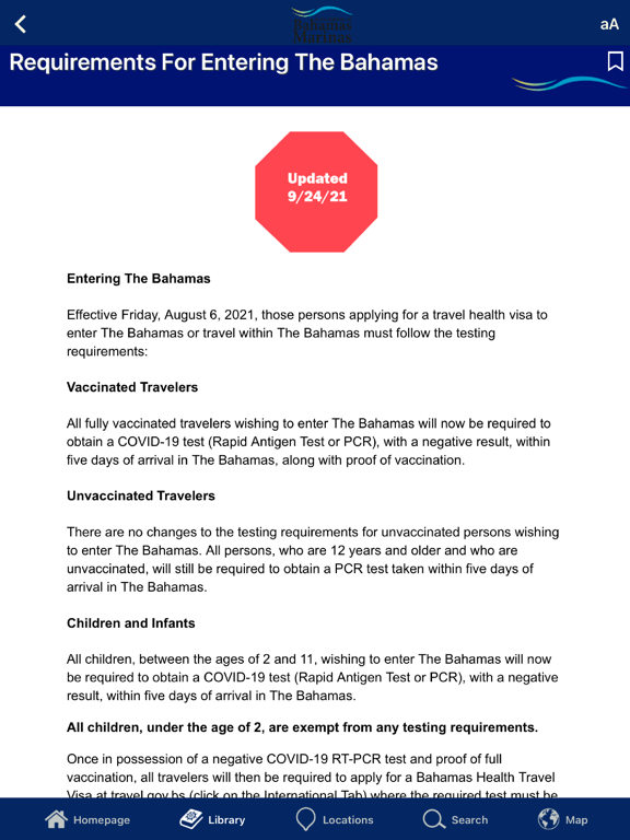 Bahamas Marinas iPad screenshot 5 - Travel app