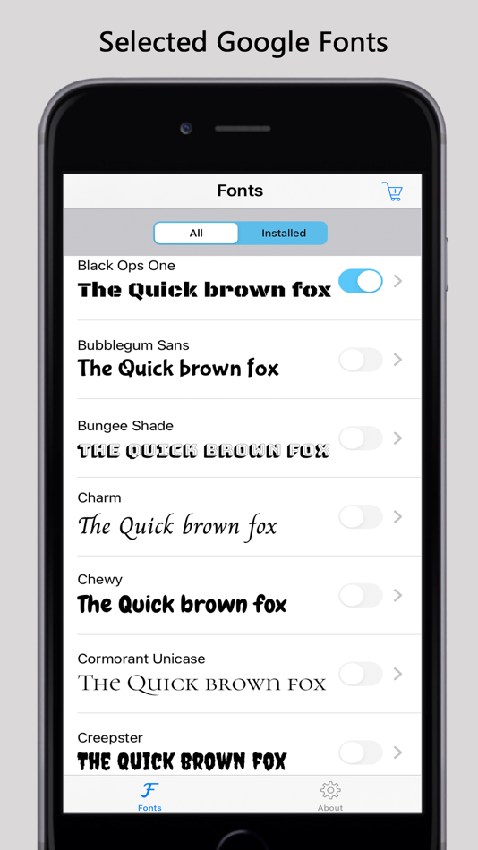 #1. FontZ+ (iOS) Podle: MARK MANSER