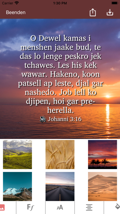 Bibel in Sinti-Romanes Screenshot