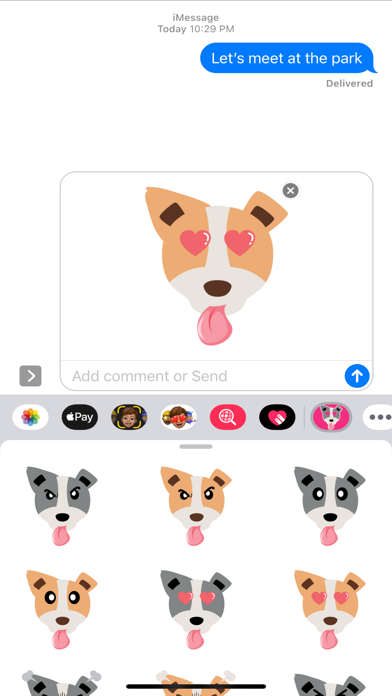 Staffy Terrier Dog Stickers Screenshot