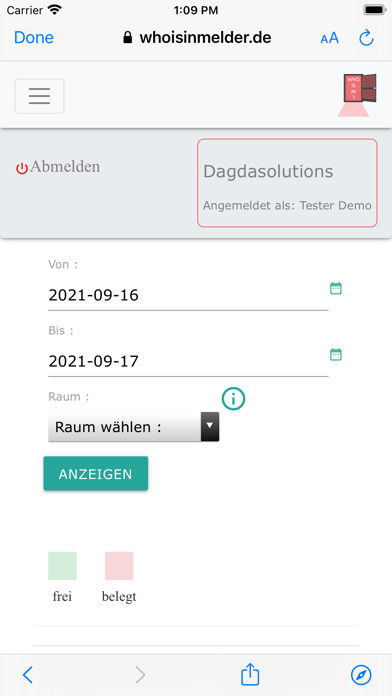 Whoisinmelder Screenshot