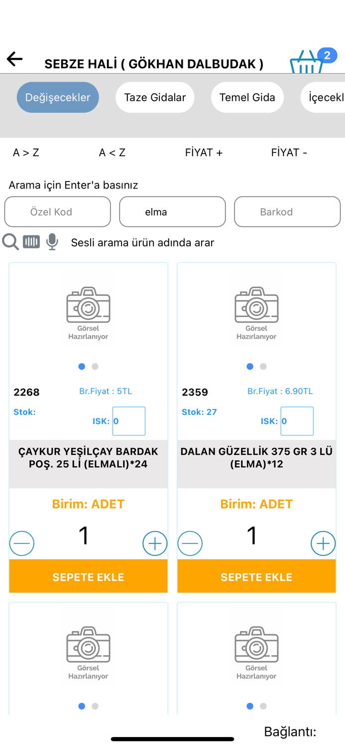 Resimli Soğuk ve Sıcak Satış