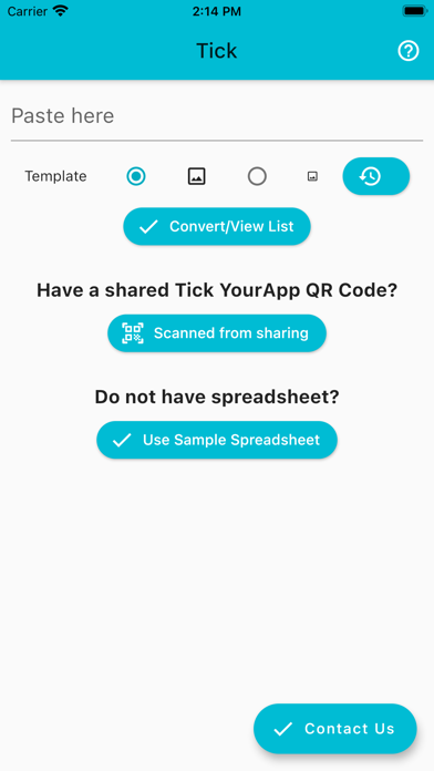 Tick YourApp Screenshot