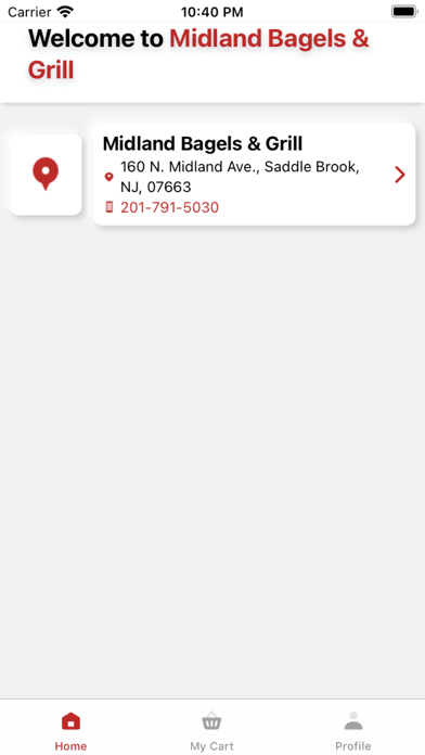 Midland Bagels & Grill Screenshot
