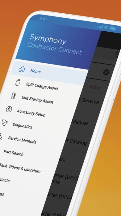 Symphony Contractor Connect Screenshot