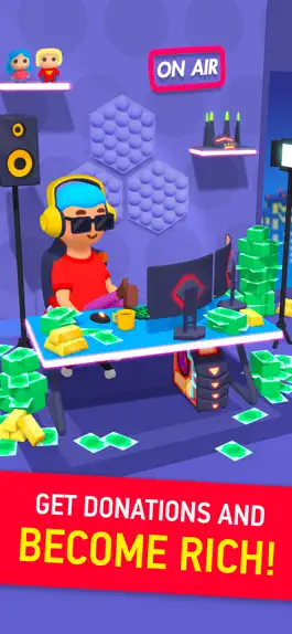 Game screenshot Idle Streamer — Tuber Life apk