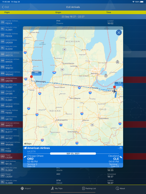 Screenshot #6 pour Cleveland Airport(CLE) + Radar