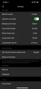 Focus timer - time keeper screenshot #5 for iPhone