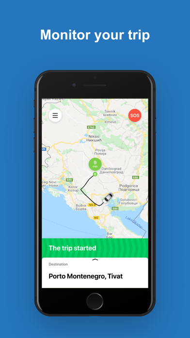 TeslaGoApp rides in Montenegro Screenshot