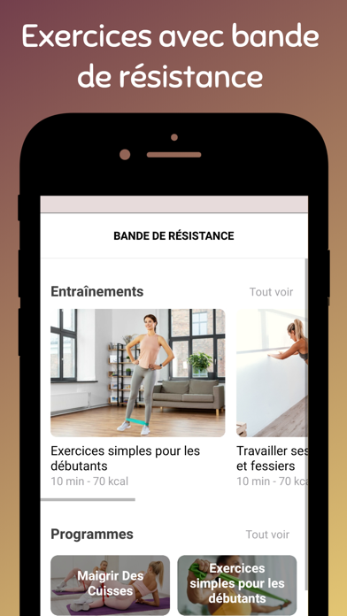 Screenshot #1 pour Exercices avec élastique