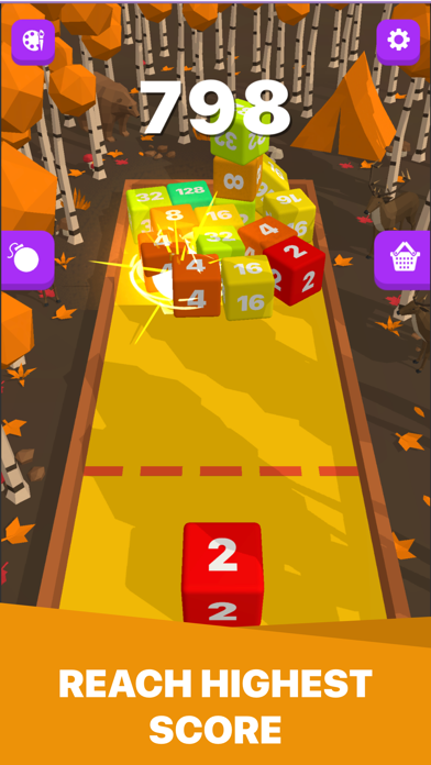 Screenshot #2 pour Cube Merge 2048 Challenge