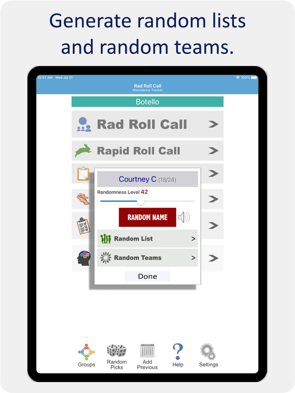 Screenshot #5 for Rad Roll Call