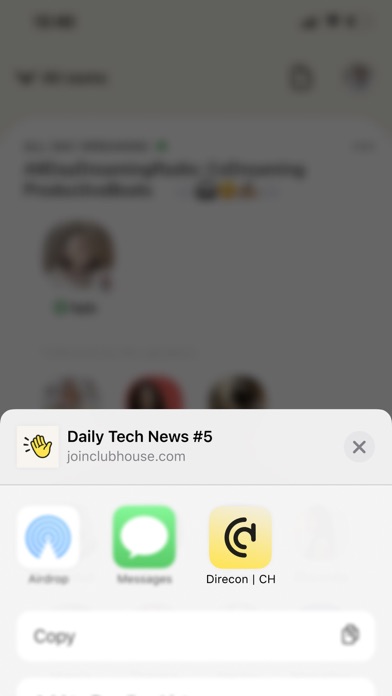 Direcon for Clubhouse Screenshot