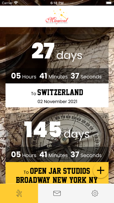 Vacation Planner Countdown Screenshot