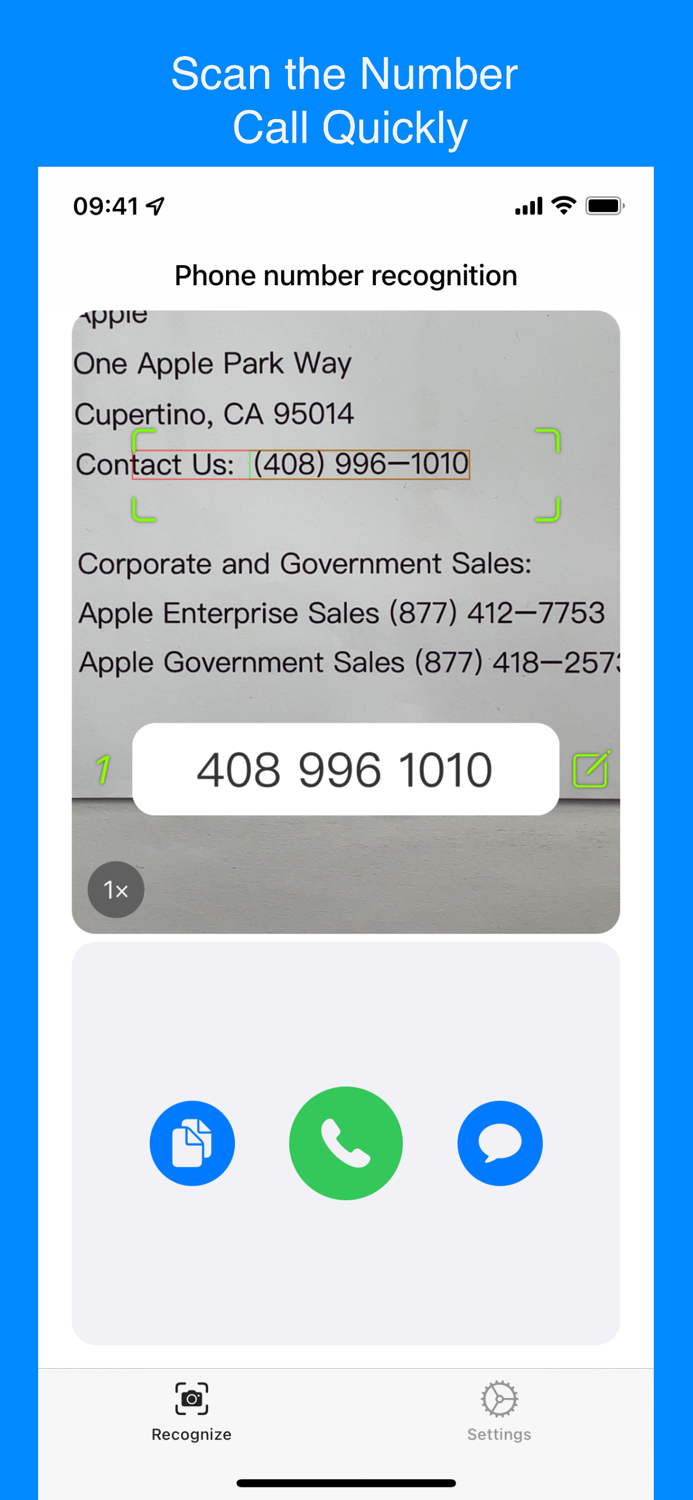 ScanNumandDial-Quick Call