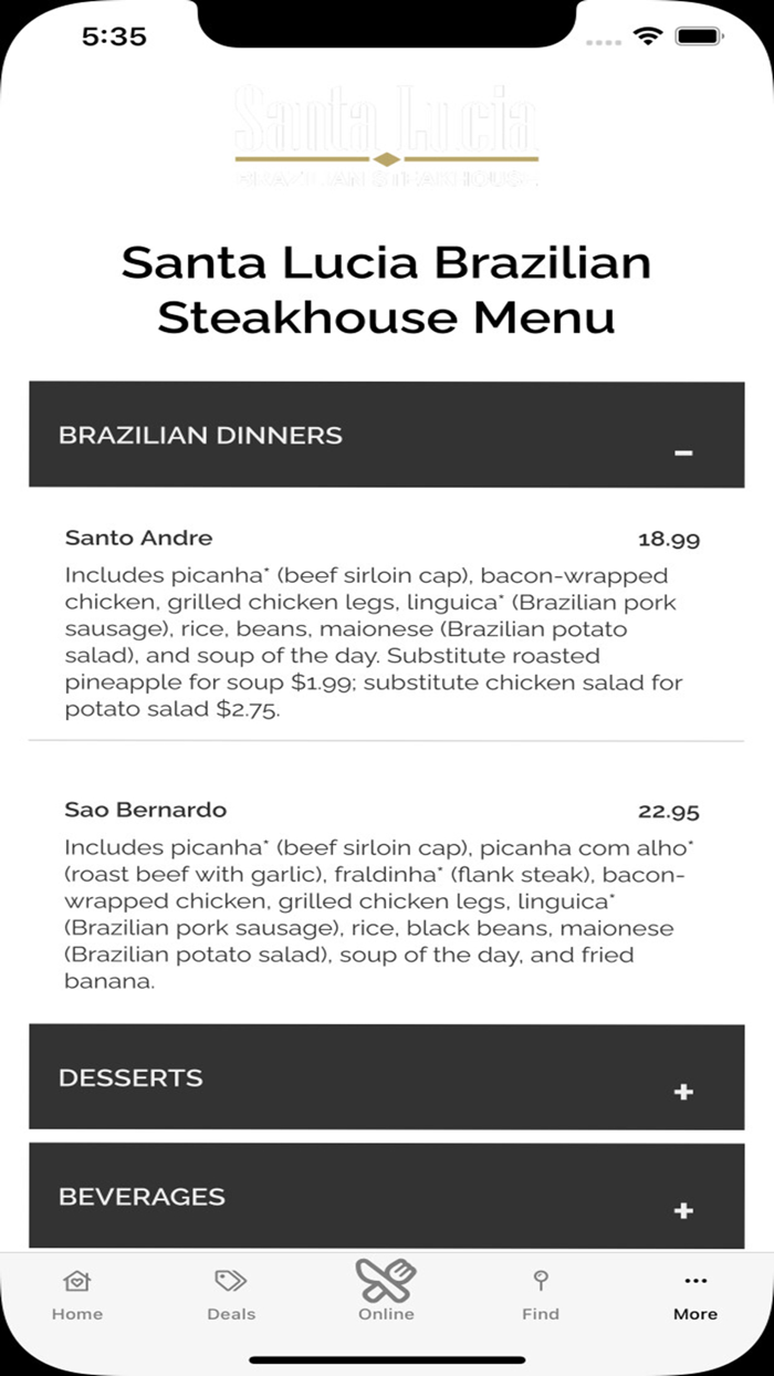 Santa Lucia Steakhouse