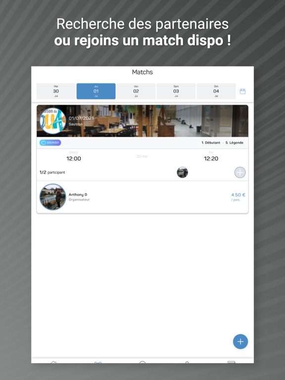 La Maison du Squash iPad screenshot