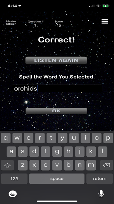 Master - Comet Spelling Screenshot