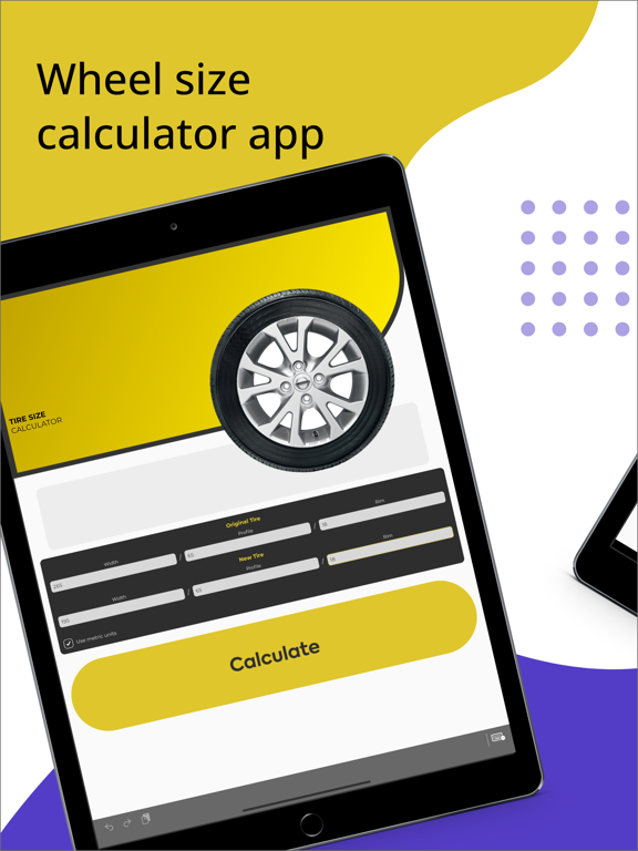 Screenshot #4 pour Tire Size Calculator - Upsize