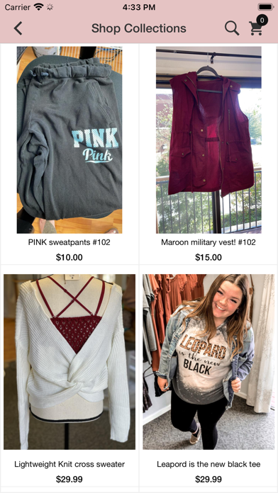 Julia Catherines Boutique Screenshot