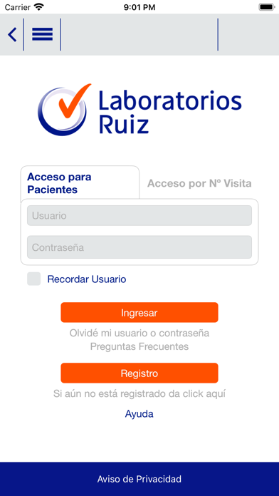 Laboratorios Ruiz Screenshot