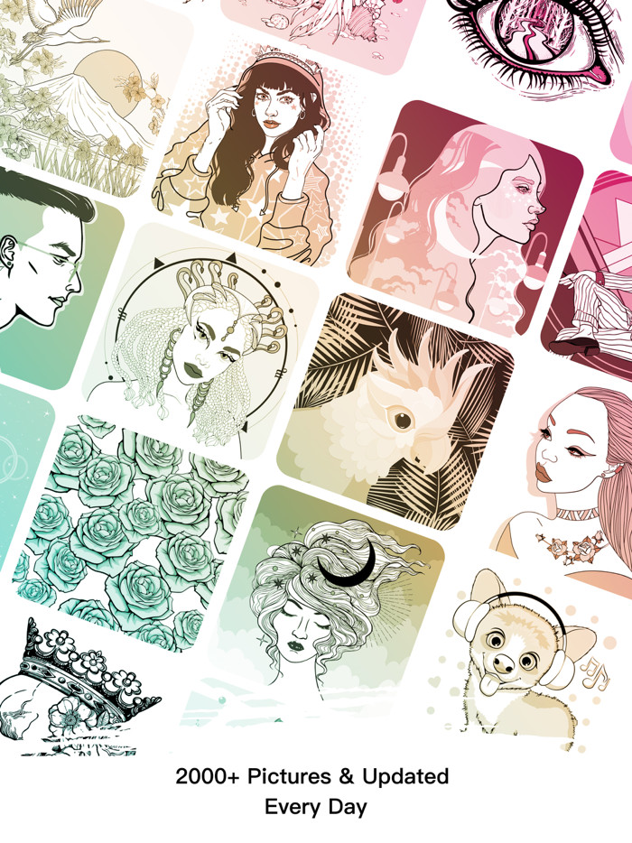 Adult Coloring Book Color Page