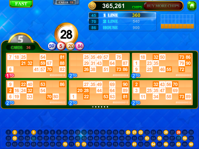 Bingo Solo 90  90 Ball Bingo