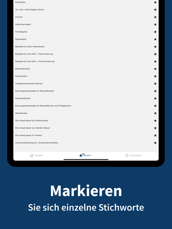 Screenshot #6 pour Buchhaltung - Stichworte