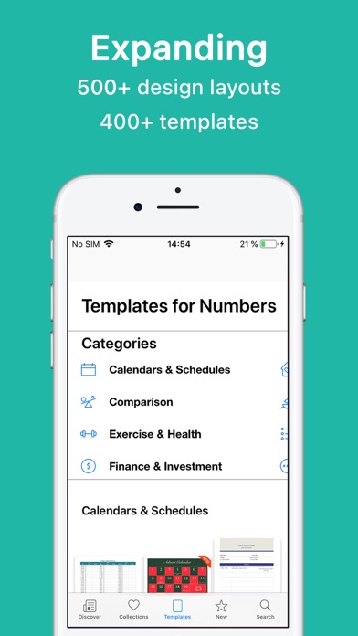 Templates for Numbers screenshot 2