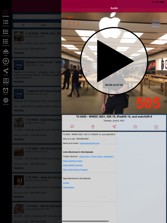 Screenshot #5 pour Tii Podcast App