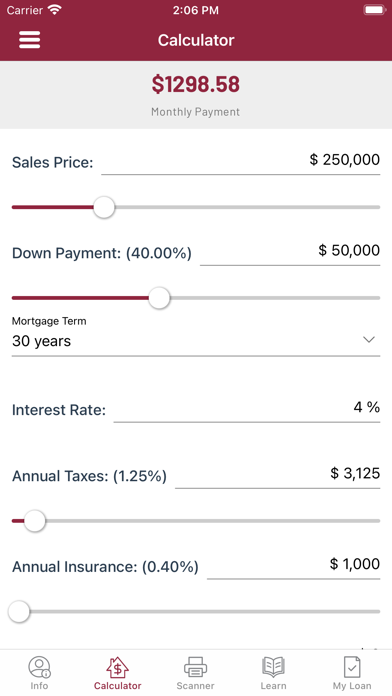 Regent Financial Mortgage Screenshot