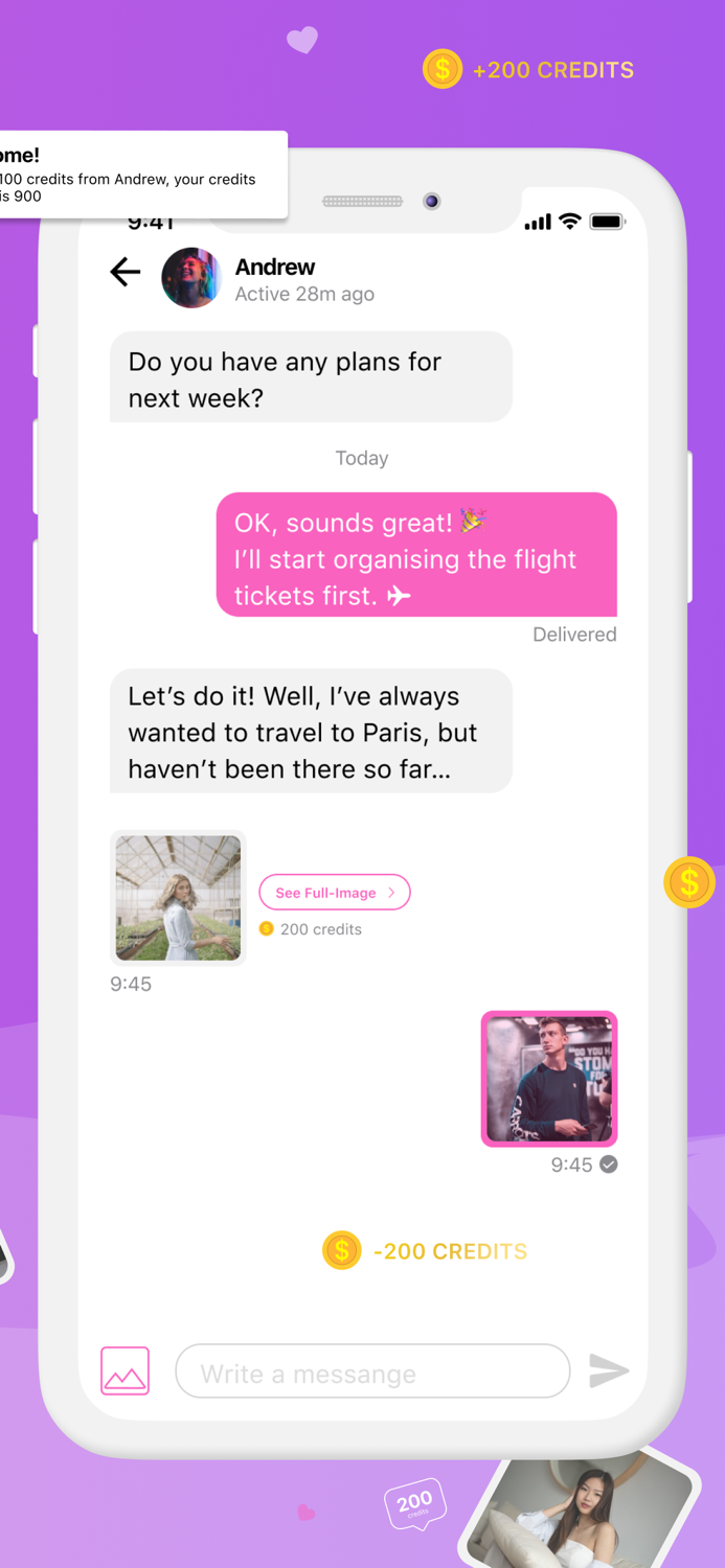 Vibes - send private images