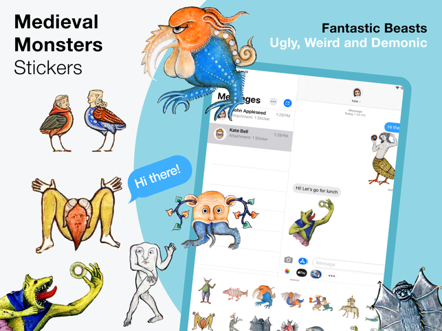 ‎Medieval Monsters Stickers Screenshot