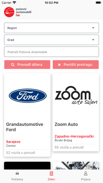 Polovni Automobili BiH Screenshot
