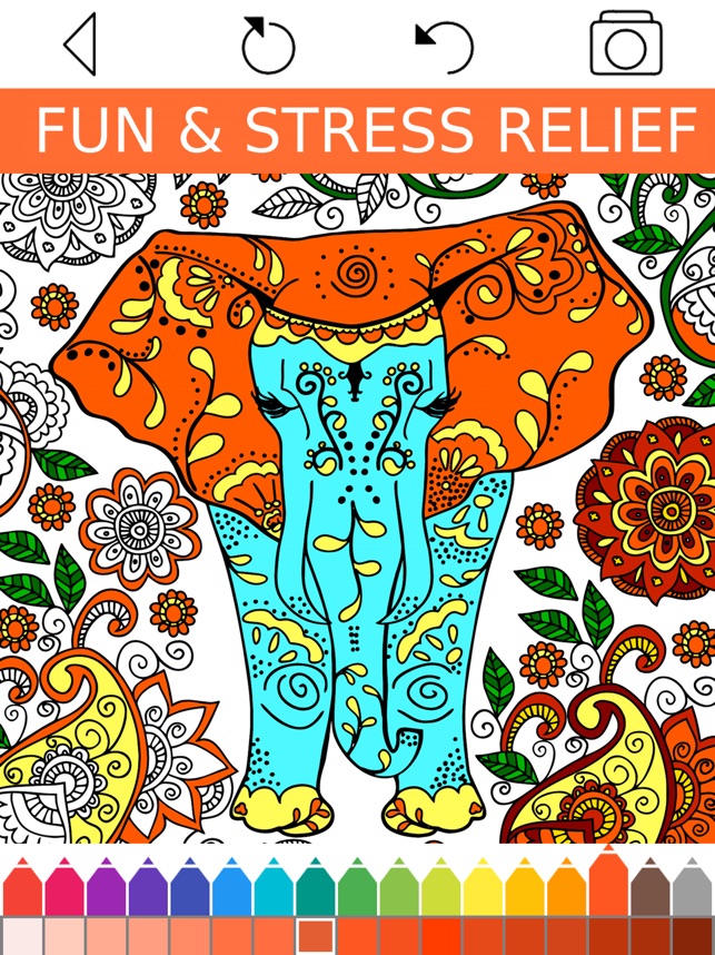 Stress Relief Adult Color Book on the App Store