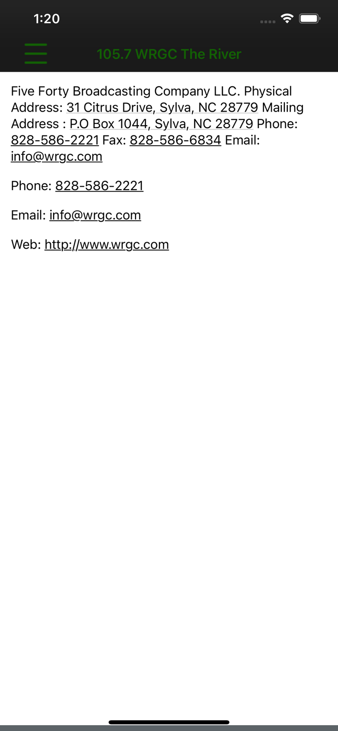 105.7 WRGC The River