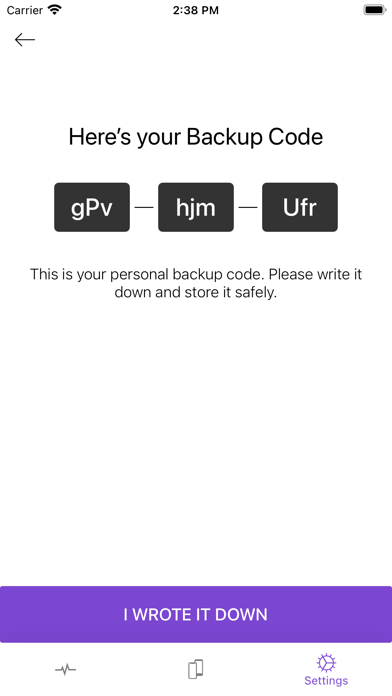 ENHALO Authenticator Screenshot
