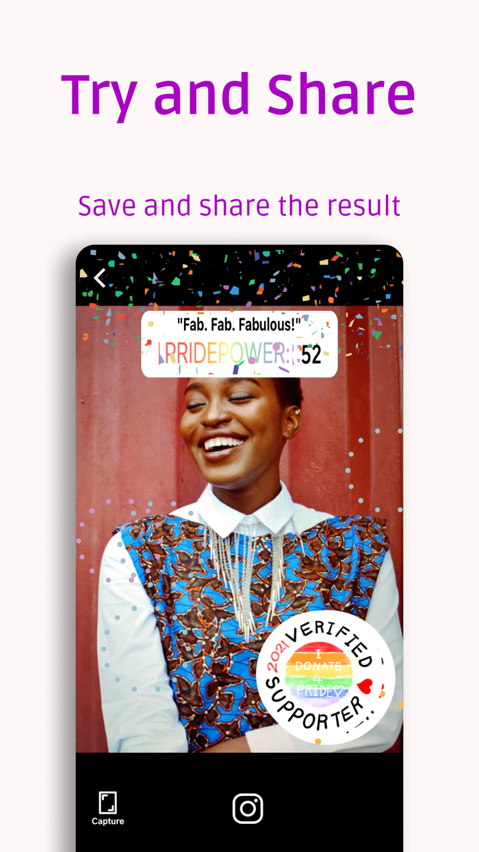 Pride Cam with Supporter Badge