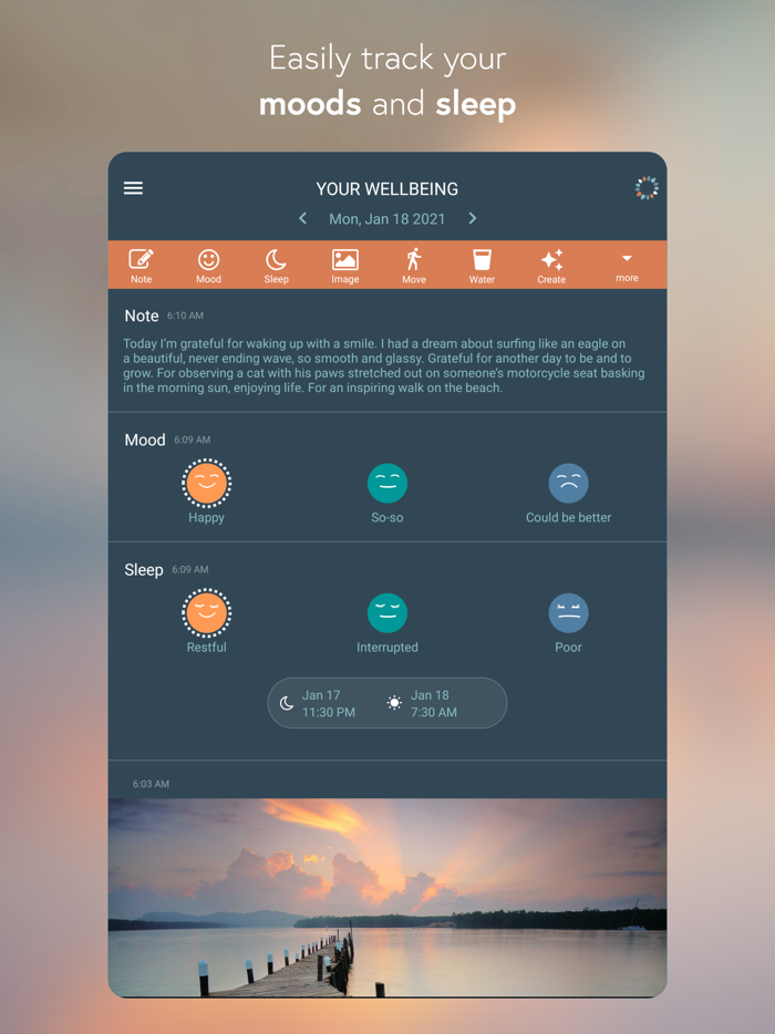 BeWell Wellbeing Tracker