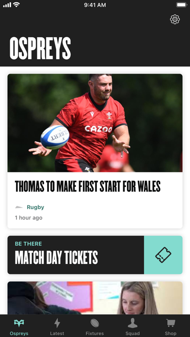 Ospreys Rugby Screenshot