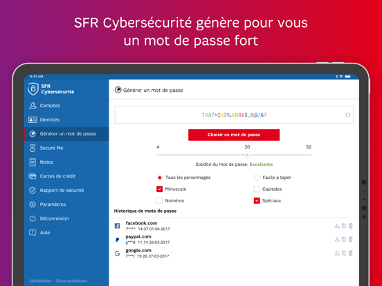 Screenshot #6 pour SFR Cybersécurité – Password