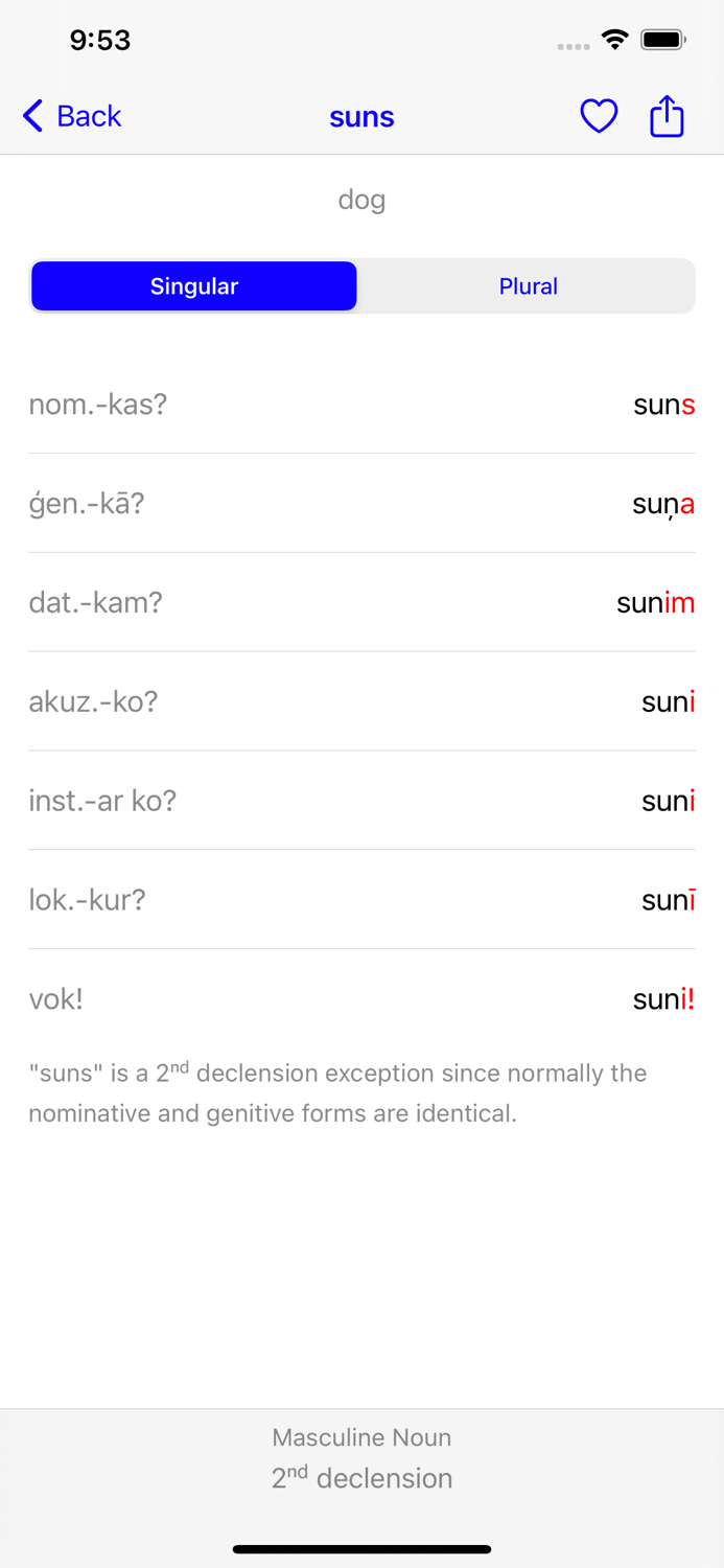 Latvian Nouns
