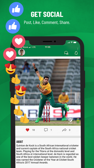 Cricket South Africa App Screenshot
