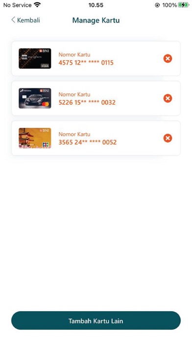 BNI Credit Card Mobile Screenshot