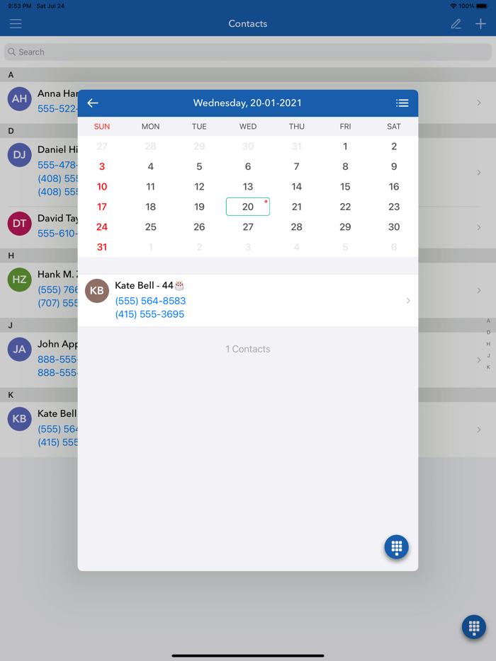 Backup Contacts Cleaner