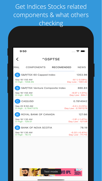 Canada Stock Market Live Screenshot
