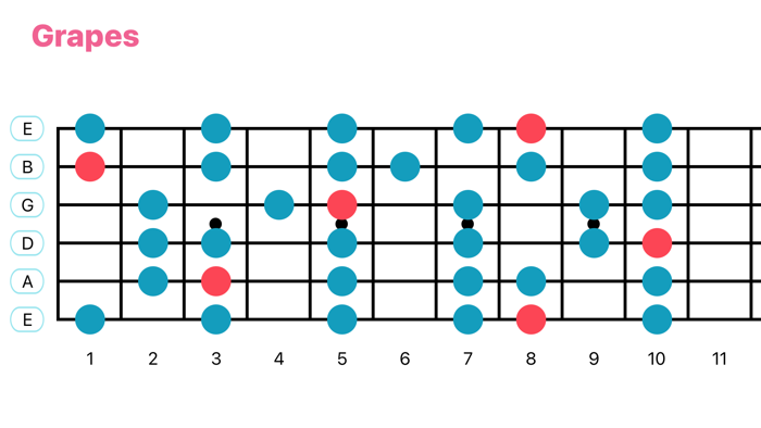 Grapes - Scales for Guitar