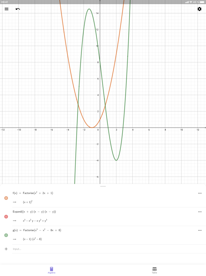 GeoGebra CAS Calculator