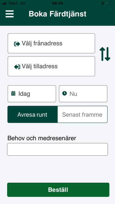 Lunds Färdtjänst Screenshot